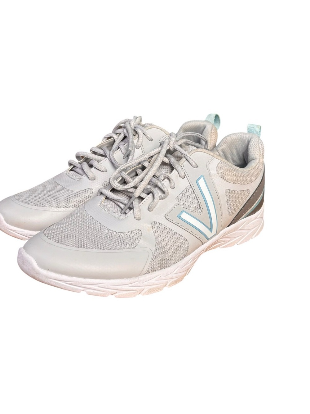 Vionic Miles II Women’s Walking Sneakers – Vapor Gray/Light Blue | Size 9
